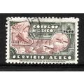 MEXICO 1934 1p RED AND GREEN WARRIOR EAGLE SG 5...