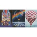Toyota Hot Air Balloon 3x Postcard s