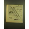 1961 A.T. Cross Pens and Pencils Ad - Quality s...