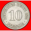 Ⰶ EAGLE (1873-1889): GERMANY ★10 PFENNIGS 1874A...
