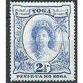 Tonga 1934 SG59a 2 1/2d Bright Ultramarine Moun...