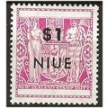 Niue 1967 SG137 $1 Magenta Mounted Mint ..