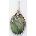 Larsonite Petrified Wood Stainless Wire Wrap Ge...