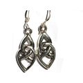 Sterling Silver Celtic Knotted Tear Dangle Earring