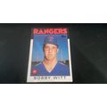 1986 Topps Traded Card # 126T Bobby Witt Excell...