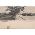 Wanersborg Sweden Boat River Antique Postcard