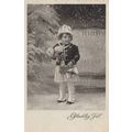 Denmark Child At Christmas Button Trousers Old ...