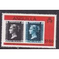 Anguila 1979 Penny Black and 2d Blue $1.50 Mint...