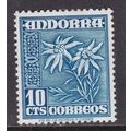 Andorra Spain 1953 Edelweiss 10c Mint Hung SG 4...