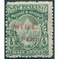 Niue 1902 ½d green Perf 14 SG3 unused