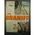 1952 Braniff International Airways Ad - South America
