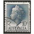 Australia 1957 SG282c 10d Deep Green-Bkue Fine ...