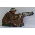 VINTAGE Barclay's ' SOLDIER sitting with MACHIN...