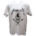 Metallica Funny T shirt White Unisex Speed Meta...