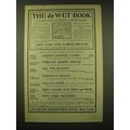 1902 Charles Scribner's Sons Ad - The de Wet Book