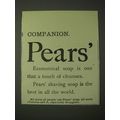 1900 Pears' Soap Ad - Pears' Economical soap is...