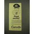 1954 Corvette Shaving Cream Ad - Good and Wet