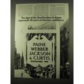 1969 Paine Webber Jackson & Curtis Ad - The Sign Of
