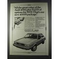 1980 Audi 4000S Car Ad - Our New Package