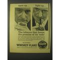 1964 Player's Whiskey Flake Tobacco Ad - Open up.. Light up..