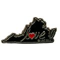 Virginia Love State Outline Hat Tac or Lapel Pin