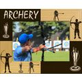 Archery Laser Engraved Wood Picture Frame Lands...