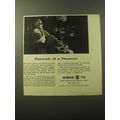 1960 CBS WBNS-TV Advertisement - Portrait of a Pioneer