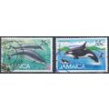 Marine Mammals: 25c & 55c - Jamaica 1988 - F H ...