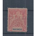 Martinique stamps. 1892 Peace & Commerce 50c Fo...
