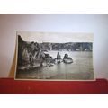 DOG AND LION ROCK & PETIT PORT, GUERNSEY unused vintage postcard RP=