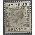 Cyprus 1925 SG119 3/4 Piastre Brownish Black & ...