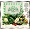 1989 Food & Farming Year, 19p Value, Fruit & Ve...