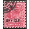 1902 O21 1d Scarlet Inland Revenue Official Fin...