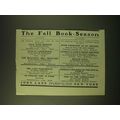 1902 John Lane The Bodley Head Ad - The Fall Bo...