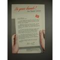 1945 Milwaukee Road Train Ad - An Open Letter