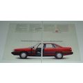 1985 2-page Audi 5000S Car Ad - Peace and Quiet!