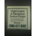 1991 Boeing Aviation Ad - Flight control & mechanical systems design