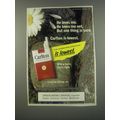 1991 Carlton Cigarettes Ad - He loves me. He loves me not. But one thing is sure