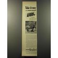 1953 Stereo Realist Camera Ad - Take it easy with Stereo-Realist