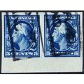 347, Used 5¢ Superb Imperforate Pair - Stuart Katz