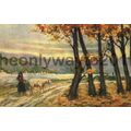 Italian Girl Herding Sheep, Postcard