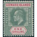 Leeward Islands 1902 1s. green & carmine SG26 u...