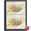 Greetings Stamp.Basket of Wild Flowers Pair.Fin...