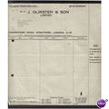 J GLIKSTEN & SON LTD, STRATFORD,LONDON,E15 , DE...