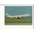Aviation PAN AM BOEING 747-123F Postcard by Fou...