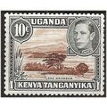 KUT 1952 SG136 10cBrown & Grey Mounted Mint .. ...