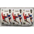 Three 1966 World Cup England Winners 4d stamps