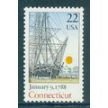 2340 22c Connecticut Fine MNH MA2103