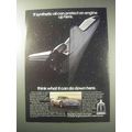 1985 Mobil 1 1 Synthetic Oil Ad - Protect Up Here