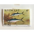 St Vincent 1975 Marine Life 4c Spanish Mackerel...